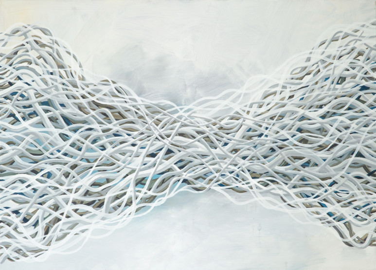Julien Grudzinski Energy Flow wide painting
